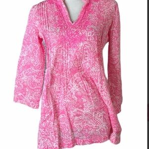 Lilly Pulitzer Sarasota Tunic Top In Get Crackin